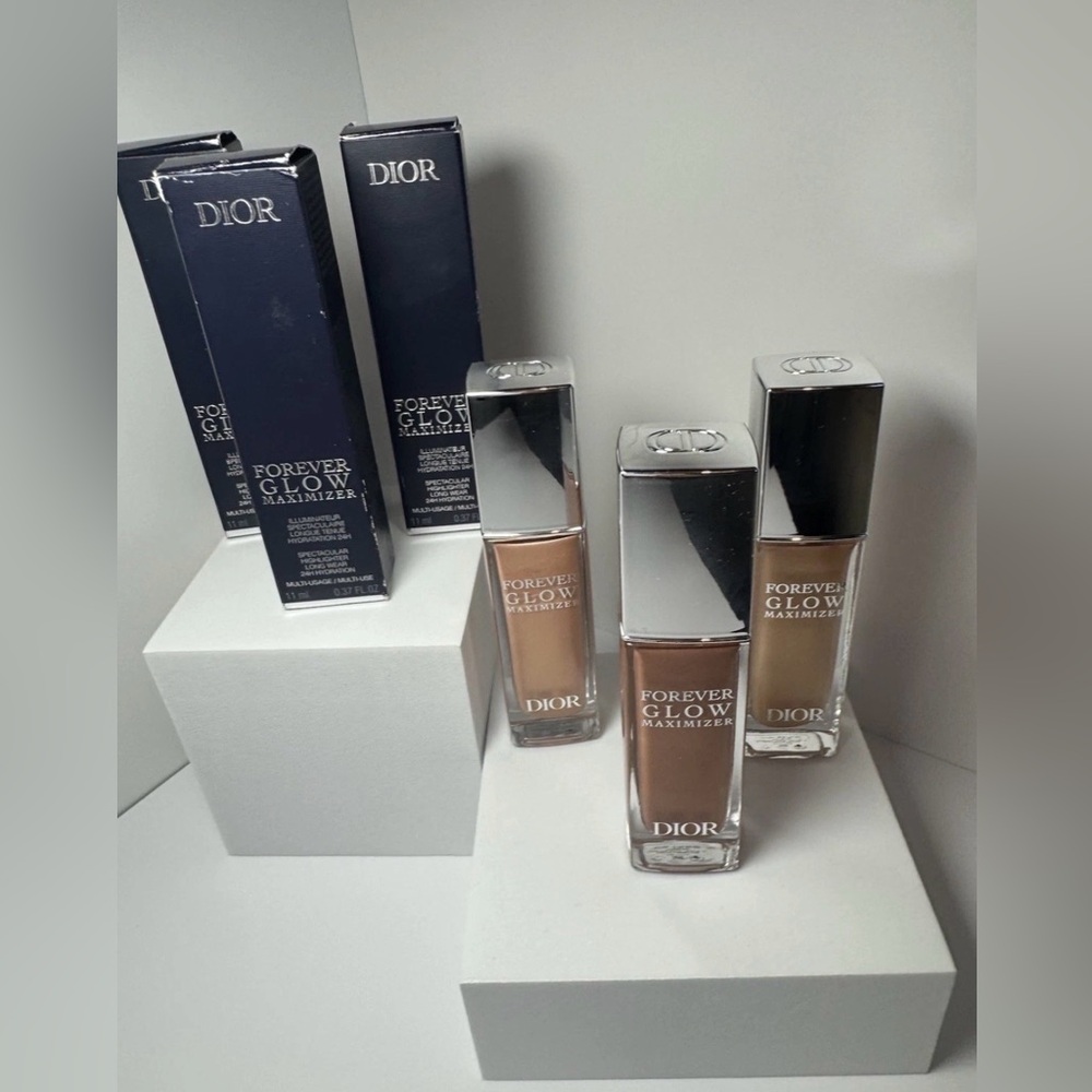 Dior Forever Glow Maximizer Highlighter X3 Full Size — Nude | or | Gold NIB